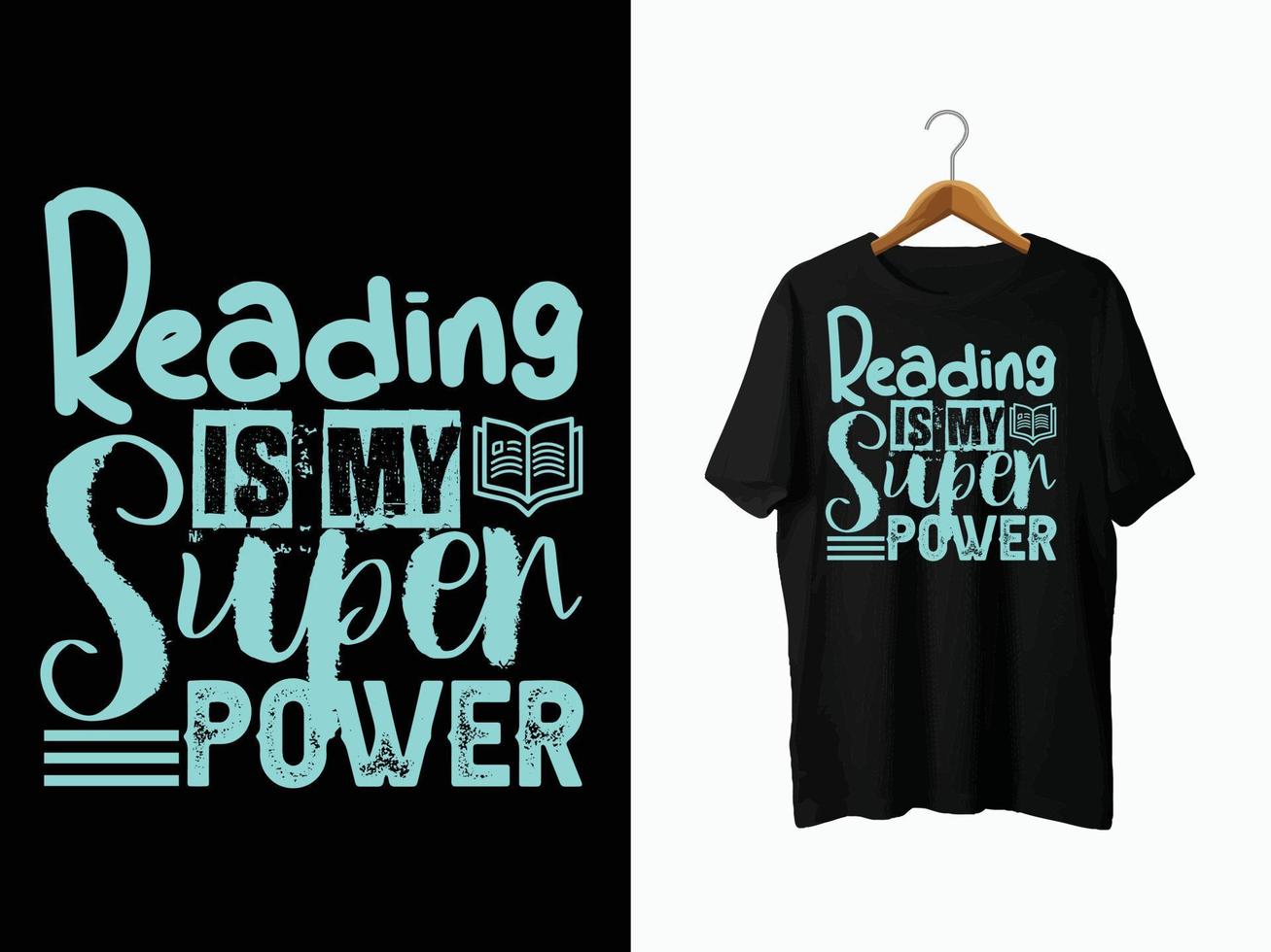 design t-shirt amante dei libri vettore