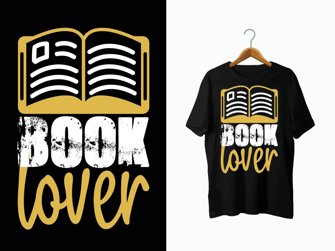 design t-shirt amante dei libri vettore