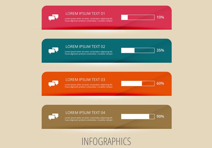 Infographic Loading Banner Vettori