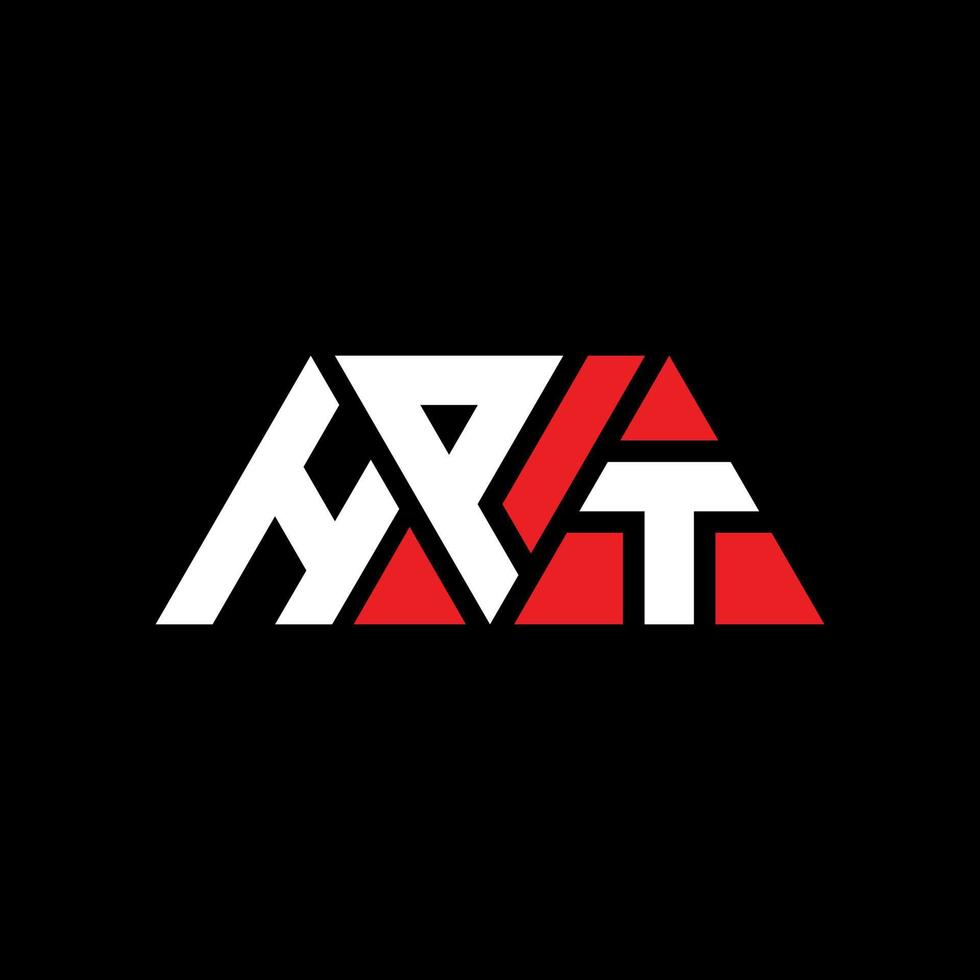 design del logo della lettera triangolare hpt con forma triangolare. monogramma hpt triangolo logo design. modello di logo vettoriale triangolo hpt con colore rosso. logo triangolare hpt logo semplice, elegante e lussuoso. hpt