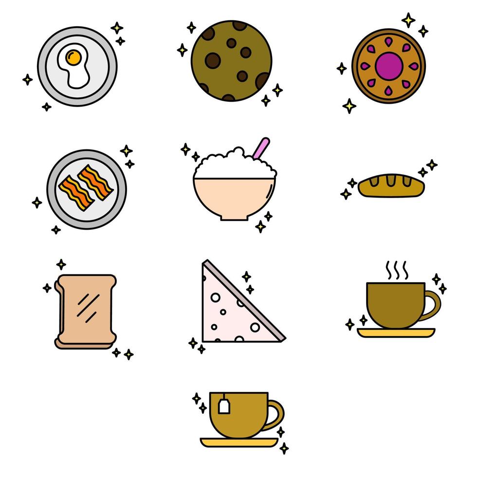 illustrazione grafica dell'icona del cibo vettore