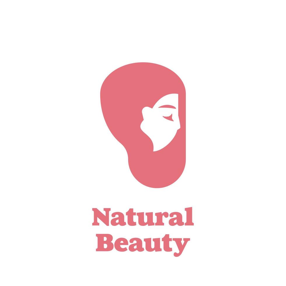 logo di bellezza naturale vettore