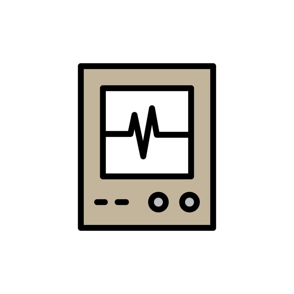 icona del test della frequenza cardiaca eps 10 vettore