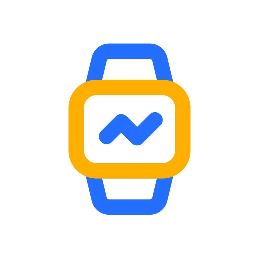 icona dello smartwatch con colore del contorno vettore