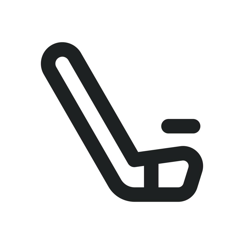 icona di hockey con stile contorno vettore