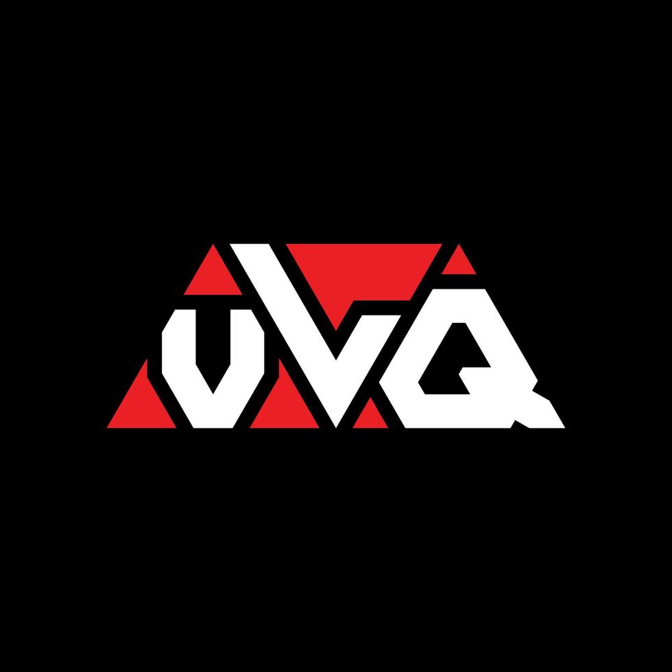 design del logo della lettera del triangolo vlq con forma triangolare. monogramma di design del logo del triangolo vlq. modello di logo vettoriale triangolo vlq con colore rosso. logo triangolare vlq logo semplice, elegante e lussuoso. vlq