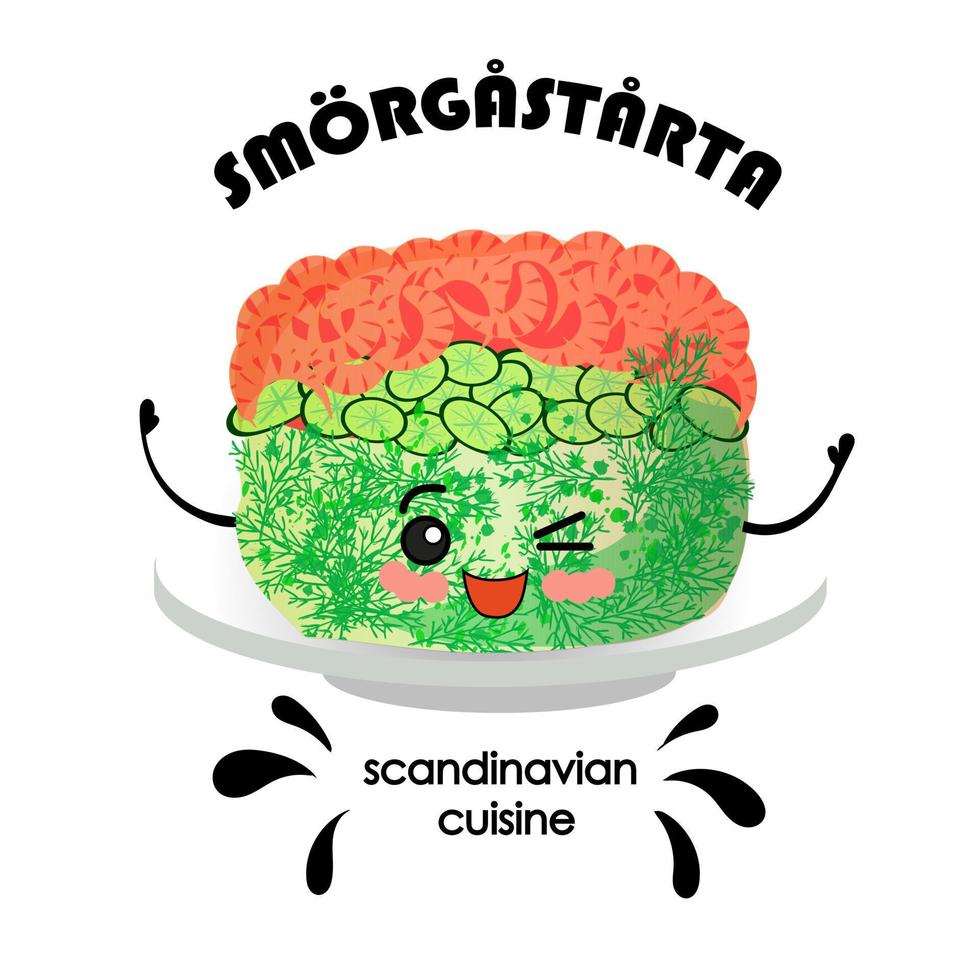 cucina scandinava. traduzione svedese vettore