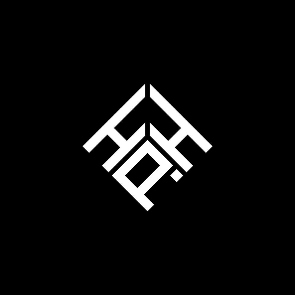 design del logo della lettera hph su sfondo nero. hph creative iniziali lettera logo concept. disegno della lettera hph. vettore