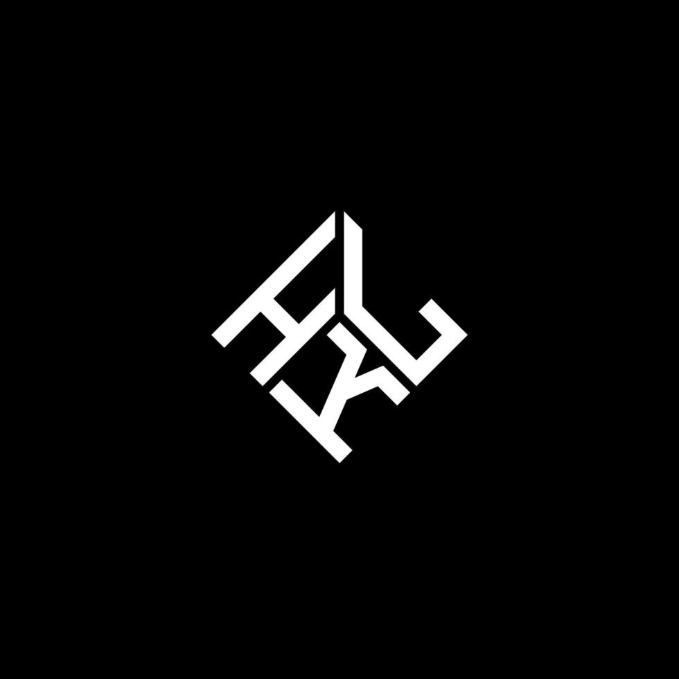 hkl lettera logo design su sfondo nero. hkl creative iniziali lettera logo concept. disegno della lettera hkl. vettore