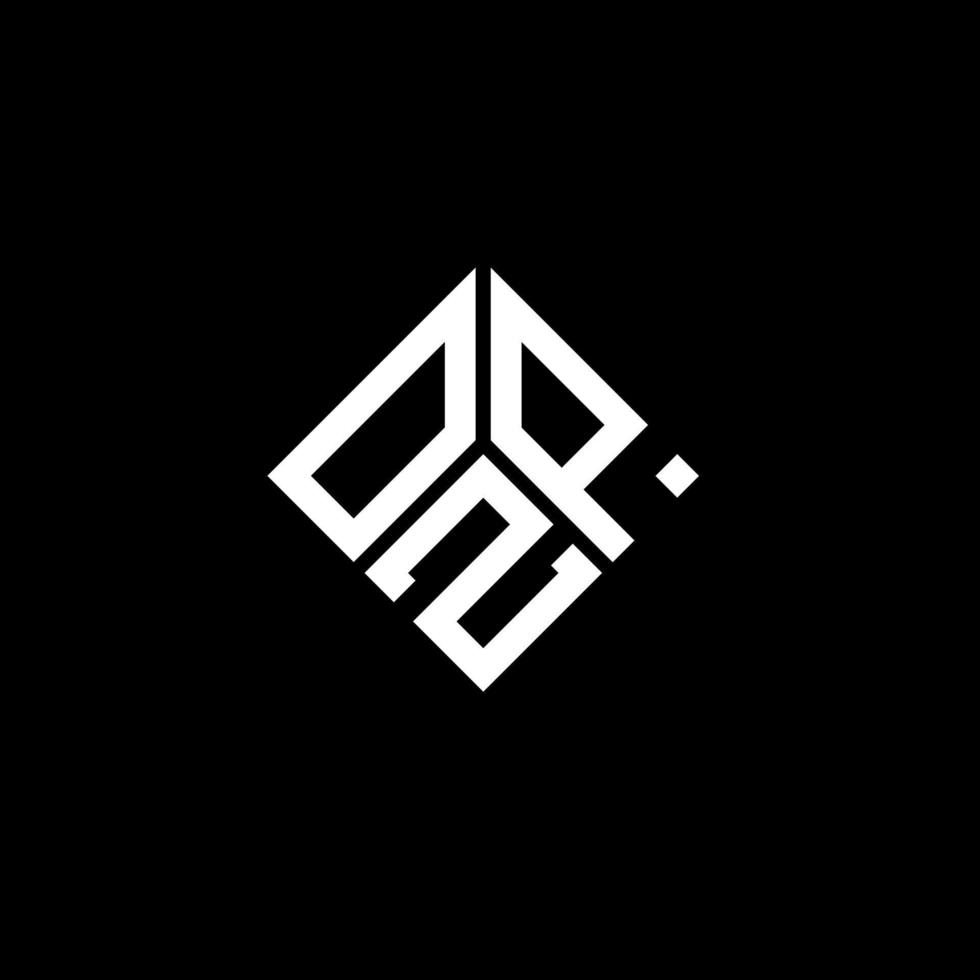 ozp lettera logo design su sfondo nero. ozp creative iniziali lettera logo concept. disegno della lettera ozp. vettore