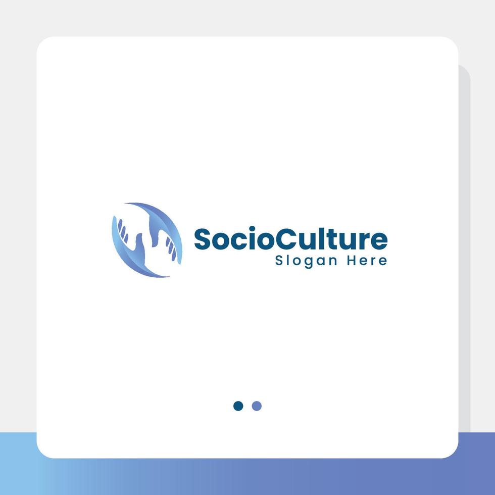 logo della cultura sociale vettore