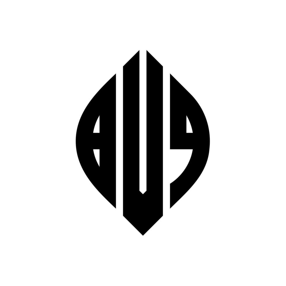 bvq circle letter logo design con forma circolare ed ellittica. bvq lettere ellittiche con stile tipografico. le tre iniziali formano un logo circolare. bvq cerchio emblema astratto monogramma lettera marchio vettore. vettore