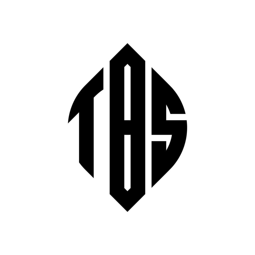 tbs cerchio lettera logo design con cerchio ed ellisse. tbs lettere ellittiche con stile tipografico. le tre iniziali formano un logo circolare. tbs cerchio emblema astratto monogramma lettera marchio vettore. vettore