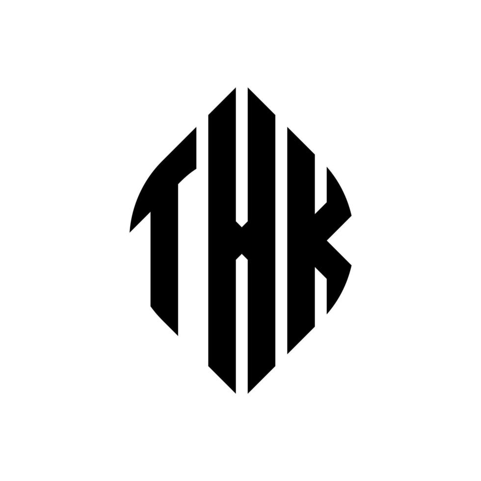 txk cerchio lettera logo design con forma circolare ed ellittica. txk lettere ellittiche con stile tipografico. le tre iniziali formano un logo circolare. txk cerchio emblema astratto monogramma lettera marchio vettore. vettore