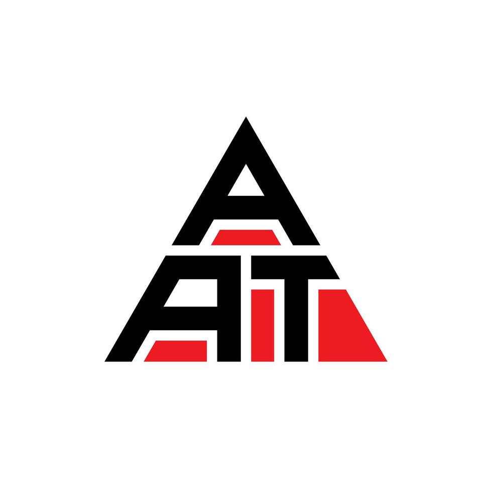design del logo della lettera triangolare aas con forma triangolare. monogramma di design del logo del triangolo aas. modello di logo vettoriale triangolo aas con colore rosso. aas logo triangolare logo semplice, elegante e lussuoso.