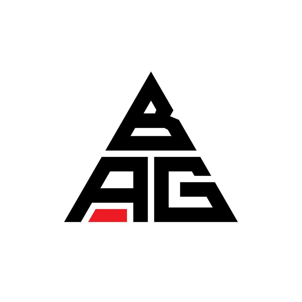 design del logo della lettera del triangolo della borsa con forma triangolare. monogramma di design del logo del triangolo della borsa. modello di logo vettoriale triangolo borsa con colore rosso. borsa logo triangolare logo semplice, elegante e lussuoso.