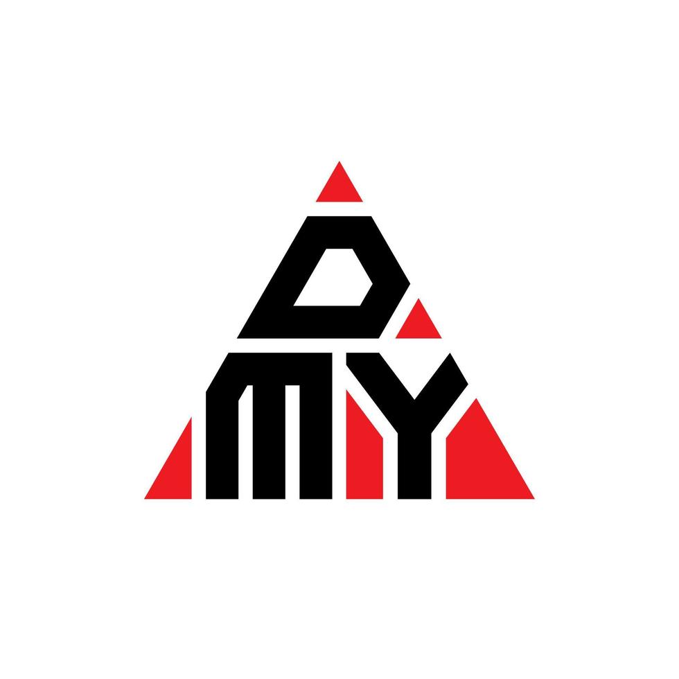 dmy triangolo lettera logo design con forma triangolare. dmy triangolo logo design monogramma. modello di logo vettoriale triangolo dmy con colore rosso. dmy logo triangolare logo semplice, elegante e lussuoso.