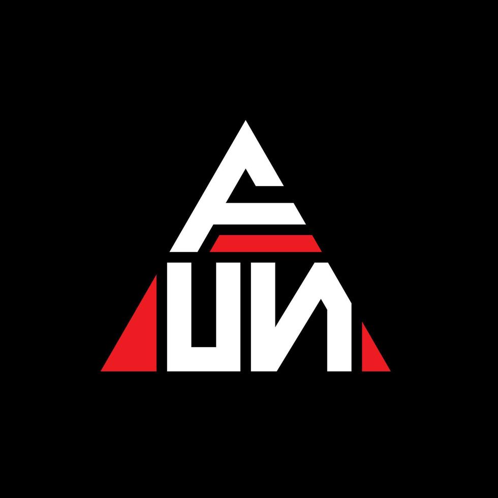 divertente design del logo della lettera triangolare con forma triangolare. divertente triangolo logo design monogramma. divertente modello di logo vettoriale triangolo con colore rosso. divertente logo triangolare logo semplice, elegante e lussuoso.