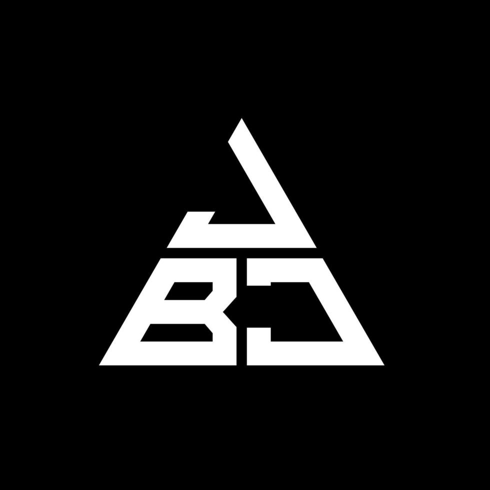 jbj triangolo logo design lettera con forma triangolare. monogramma jbj triangolo logo design. modello di logo vettoriale triangolo jbj con colore rosso. logo triangolare jbj logo semplice, elegante e lussuoso.