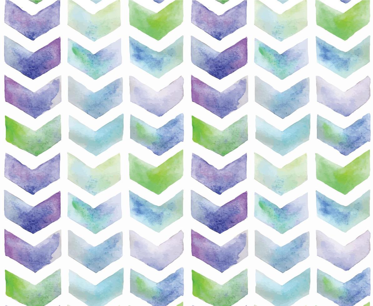 ornamento luminoso a zigzag chevron senza cuciture in blu, verde, viola. Isolato su uno sfondo bianco. per la progettazione di carta da parati, tessuti, involucri vettore