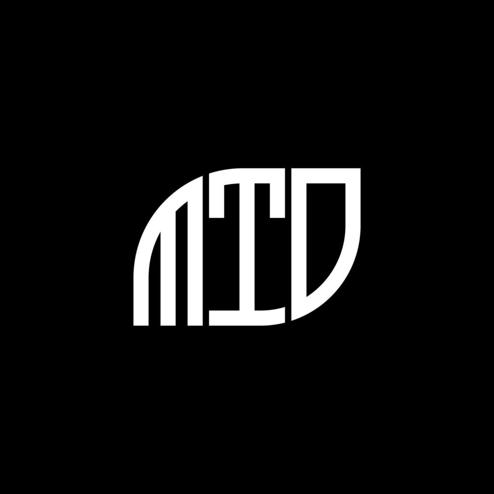 mto lettera logo design su sfondo nero. mto creative iniziali lettera logo concept. disegno della lettera mto. vettore