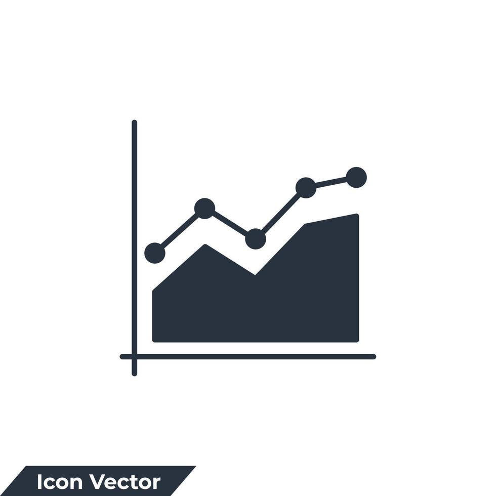 grafico icona logo illustrazione vettoriale. modello di simbolo del diagramma per la raccolta di grafica e web design vettore