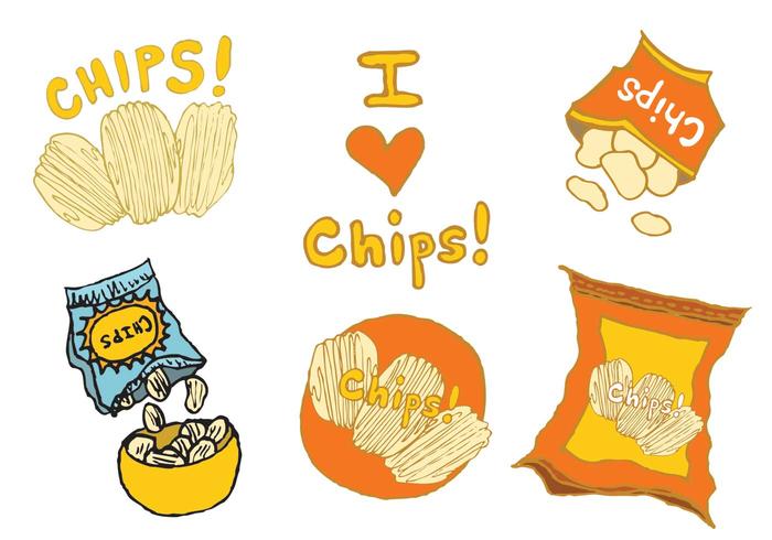 Serie di Free Bag of Chips Vector