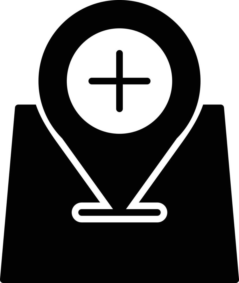 icona del glifo segnaposto vettore