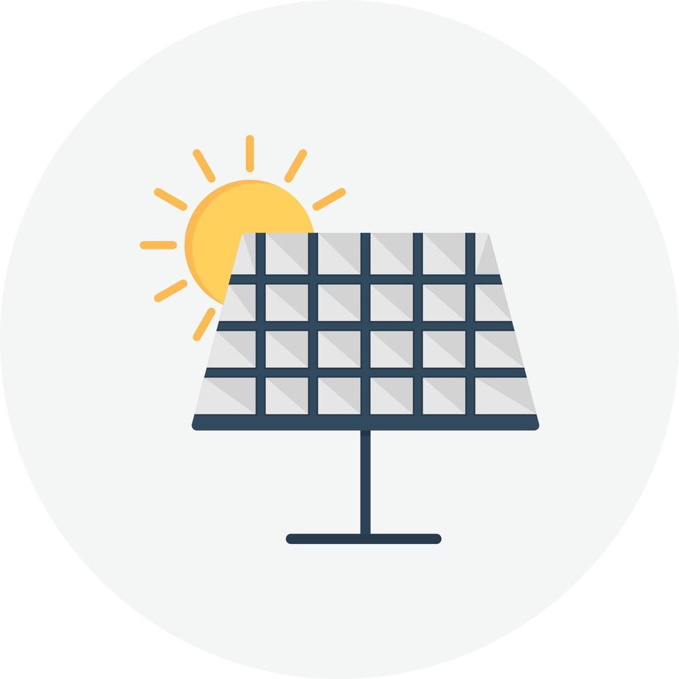 icona geno pannello solare vettore