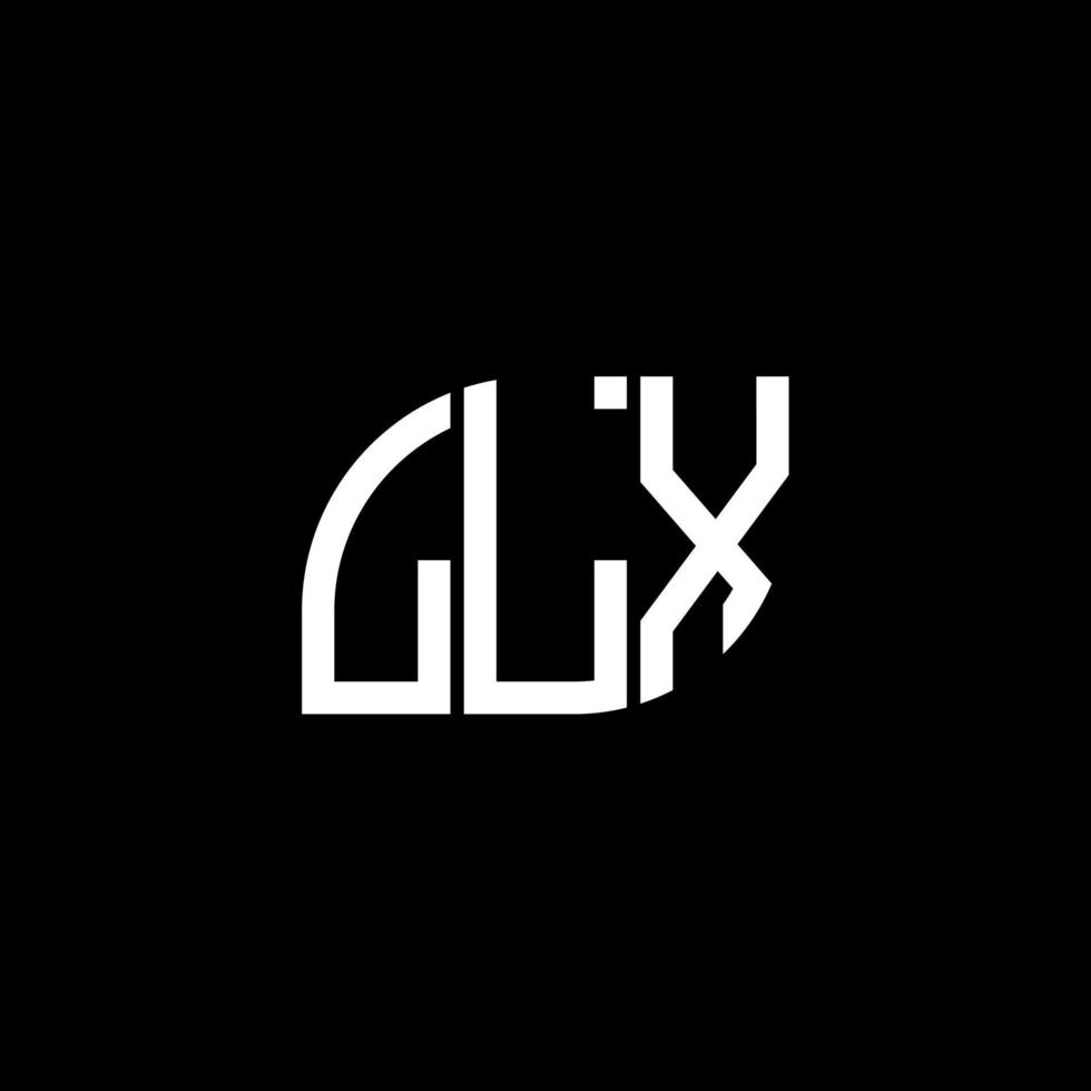 llx lettera logo design su sfondo nero. llx creative iniziali lettera logo concept. llx disegno della lettera. vettore