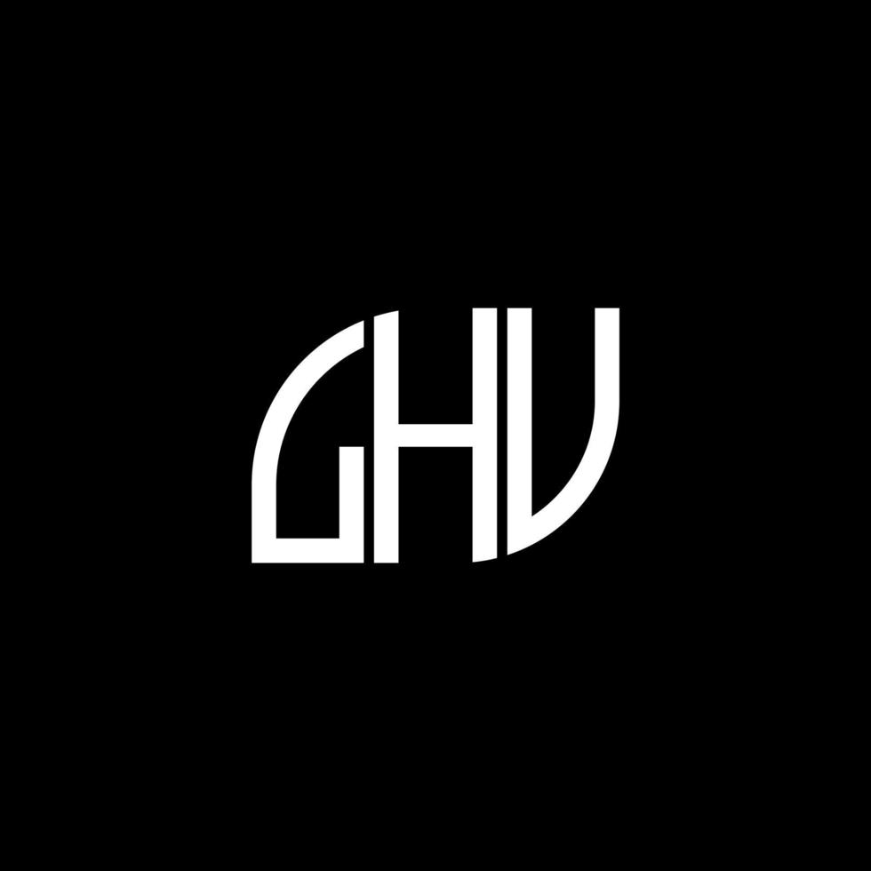lhv lettera logo design su sfondo nero. lhv iniziali creative lettera logo concept. disegno della lettera lhv. vettore