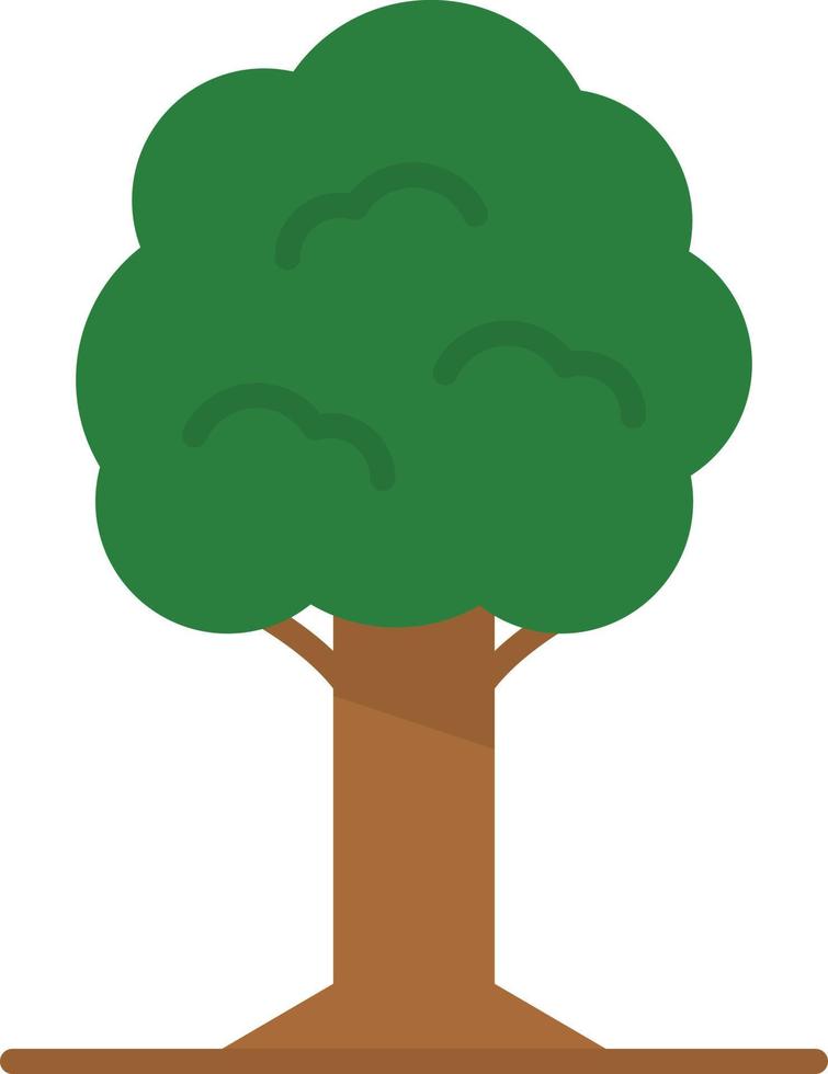 icona piatta dell'albero vettore