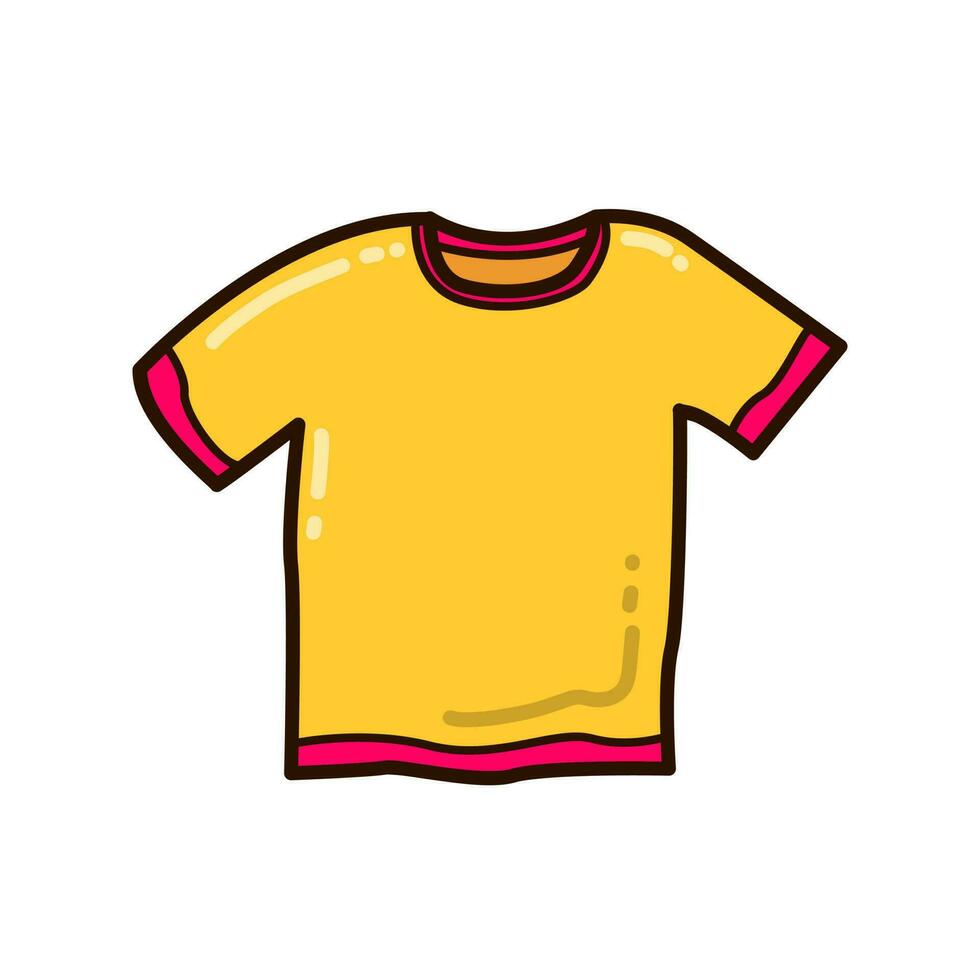 illustrazione vettoriale di t-shirt doodle