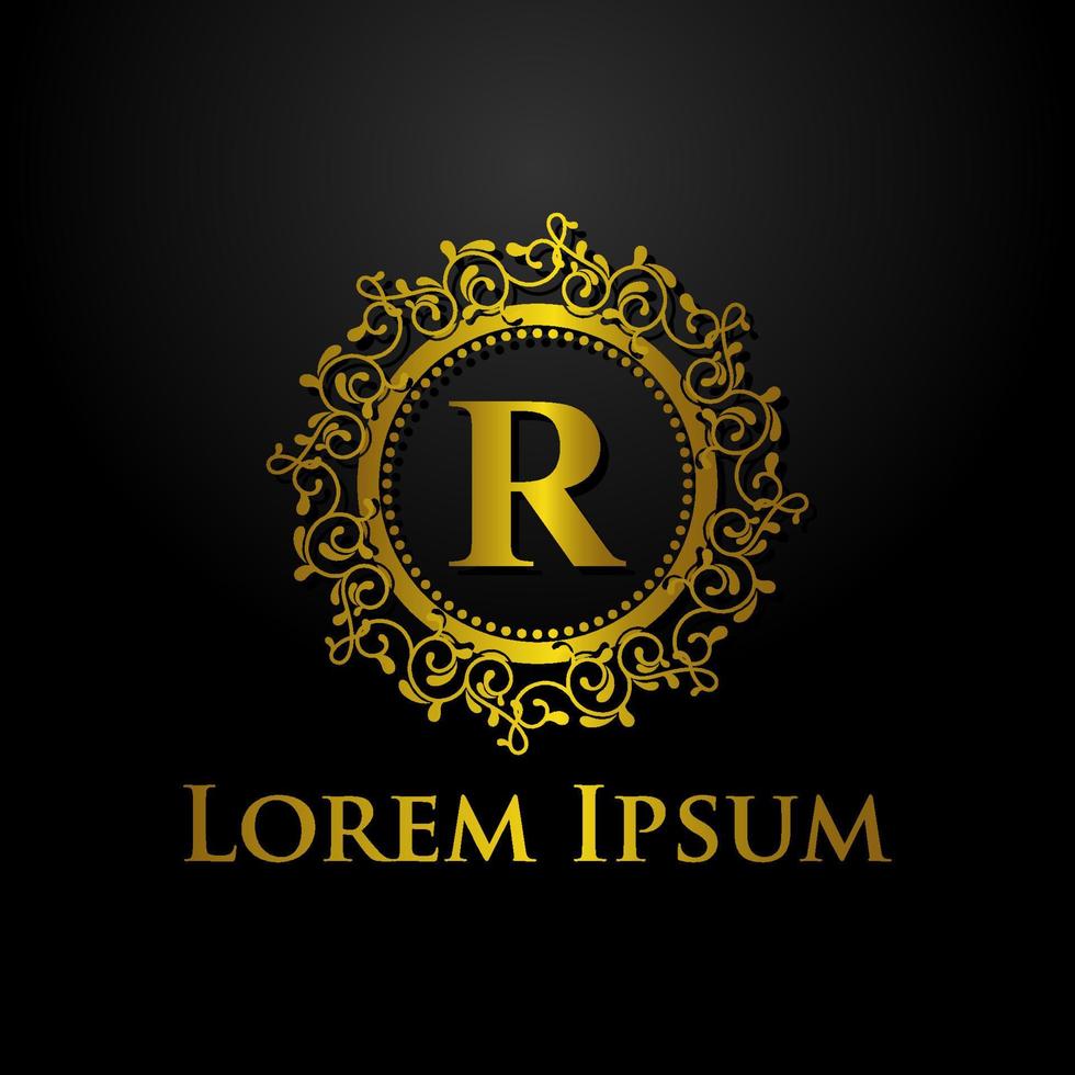 logo di lusso. logo di lusso moderno. illustrazione vettoriale di logo di lusso. modello di logo.
