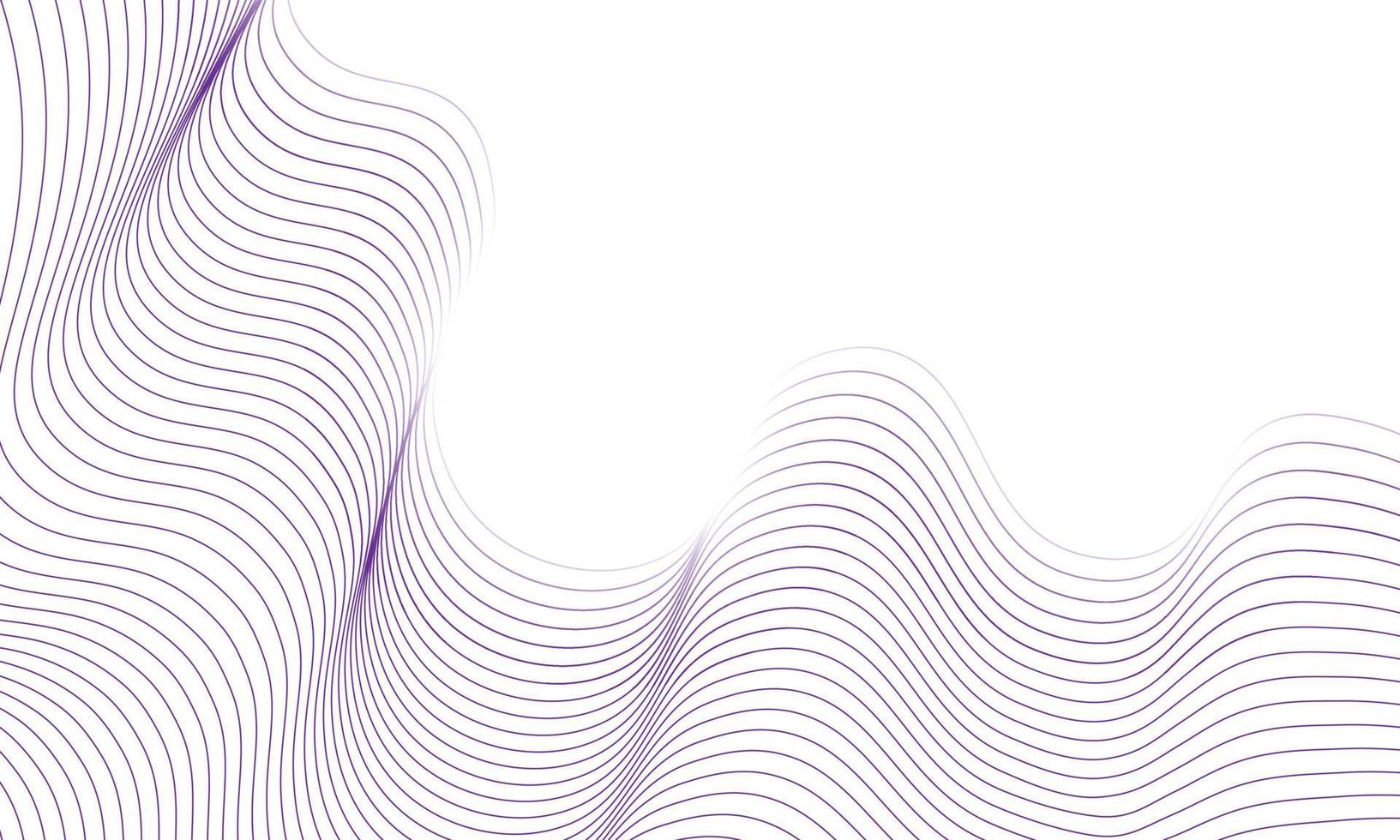 linee ondulate viola semplici astratte. vettore