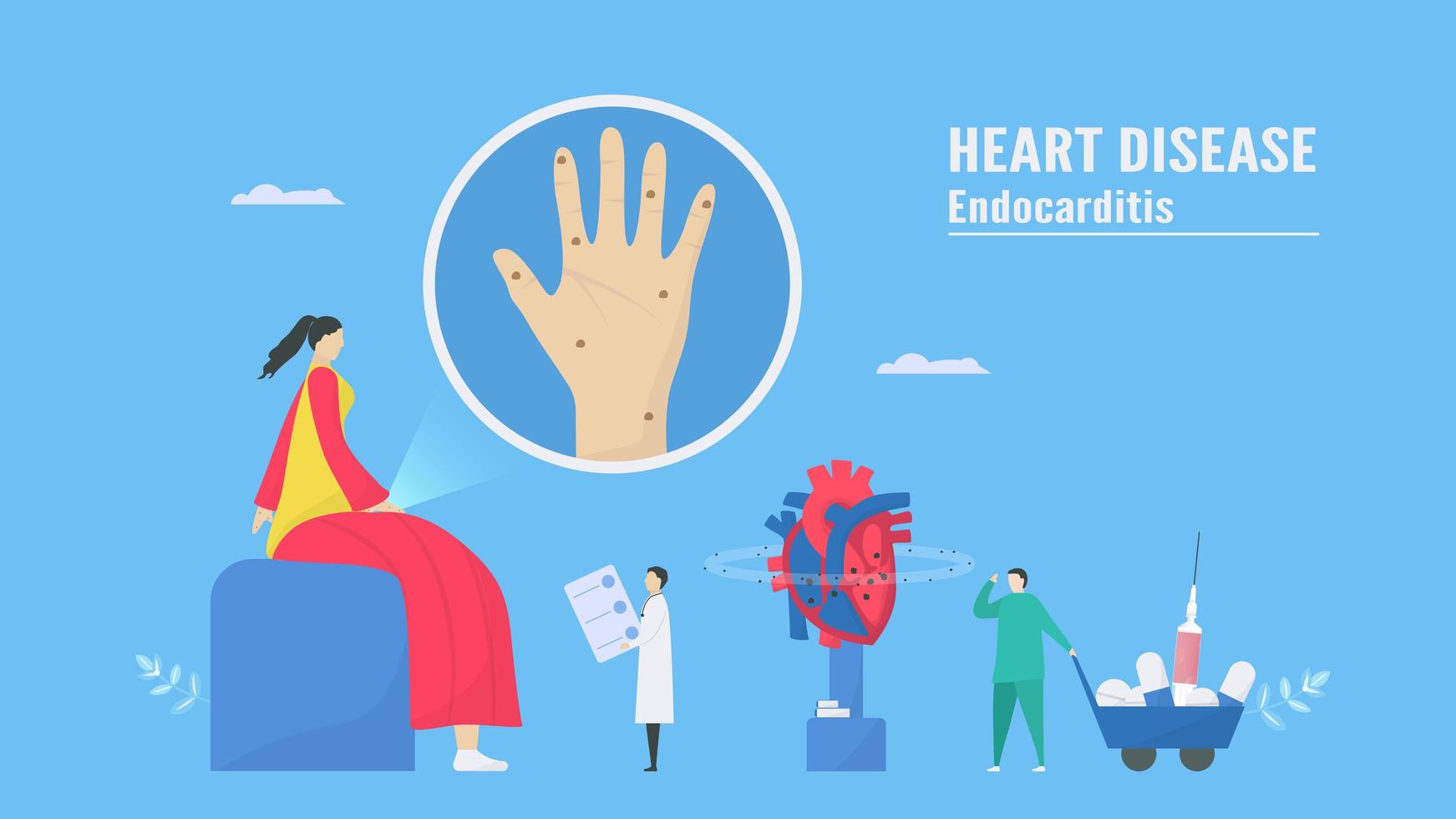gestione delle complicanze delle malattie cardiache vettore