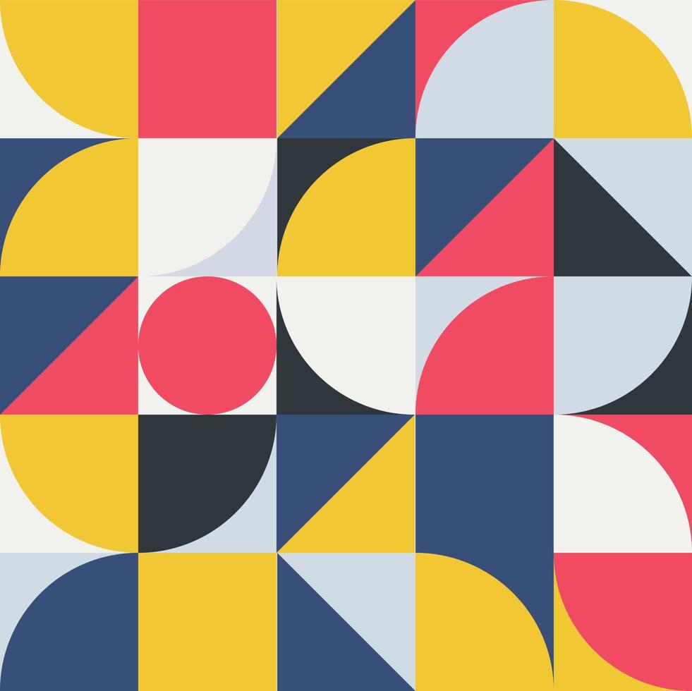 geometria minimalista in rosso giallo grigio e design scuro con forma semplice e figura astratta stile di disegno del modello vettoriale per banner web.