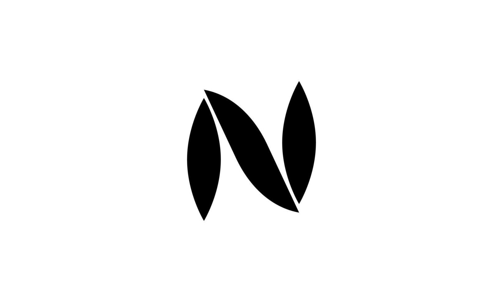 logo della lettera n. n logo icona disegno vettoriale illustrazione vettore libero