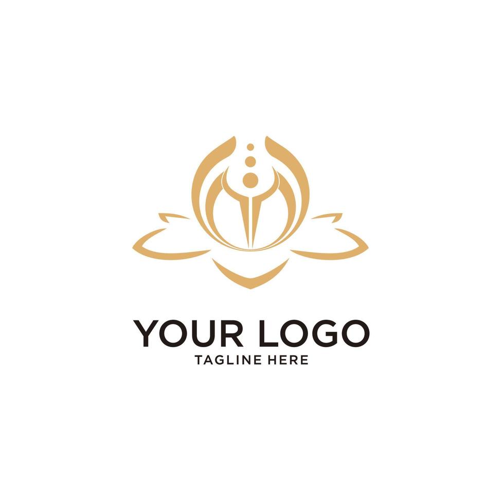 logo di loto premium design vettoriale