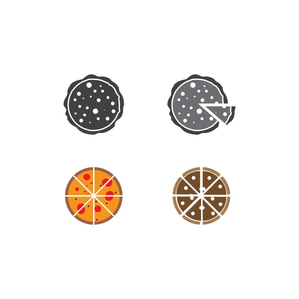 icona pizza icona estintore illustrazione vettoriale logo design