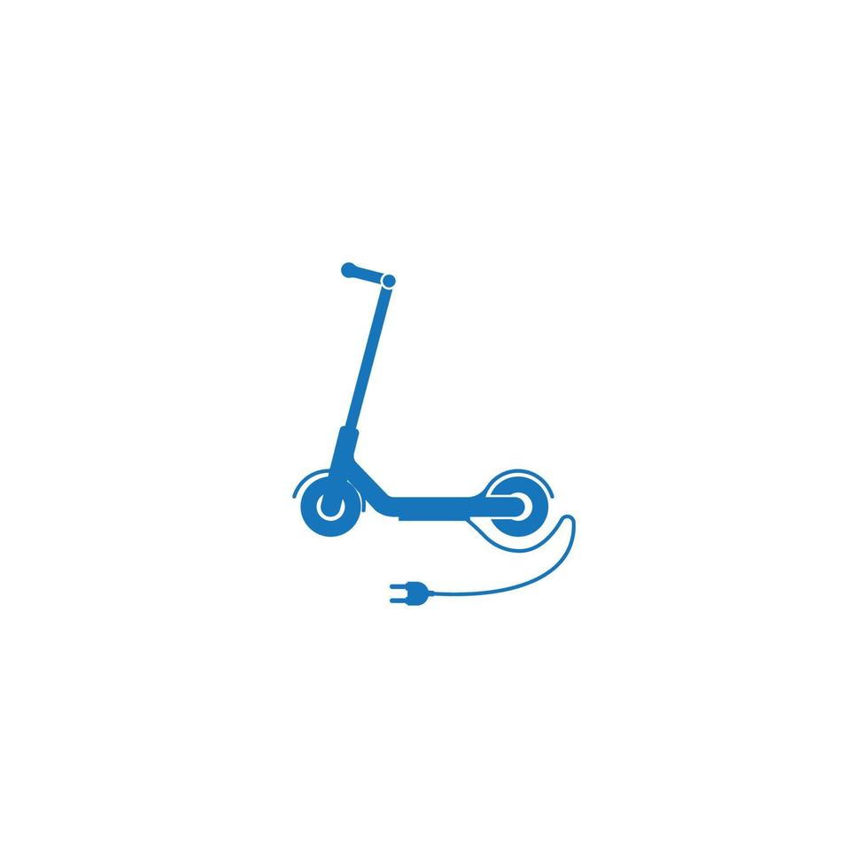 disegno del modello dell'illustrazione di vettore dell'icona dello scooter.