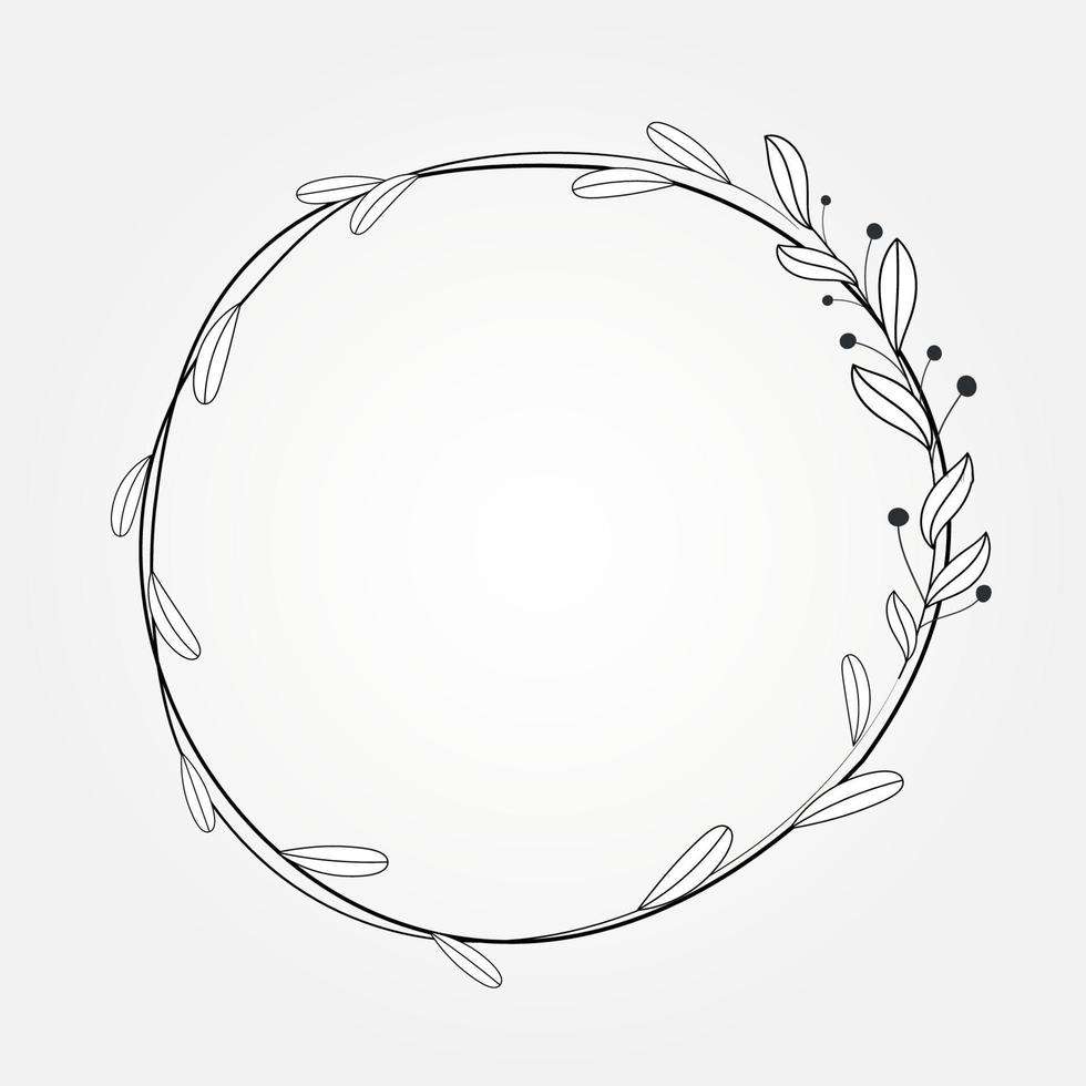 disegno del telaio botanico del telaio radiale isolato vettore