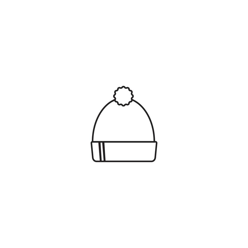 modello di progettazione dell'illustrazione di vettore dell'icona del cappello