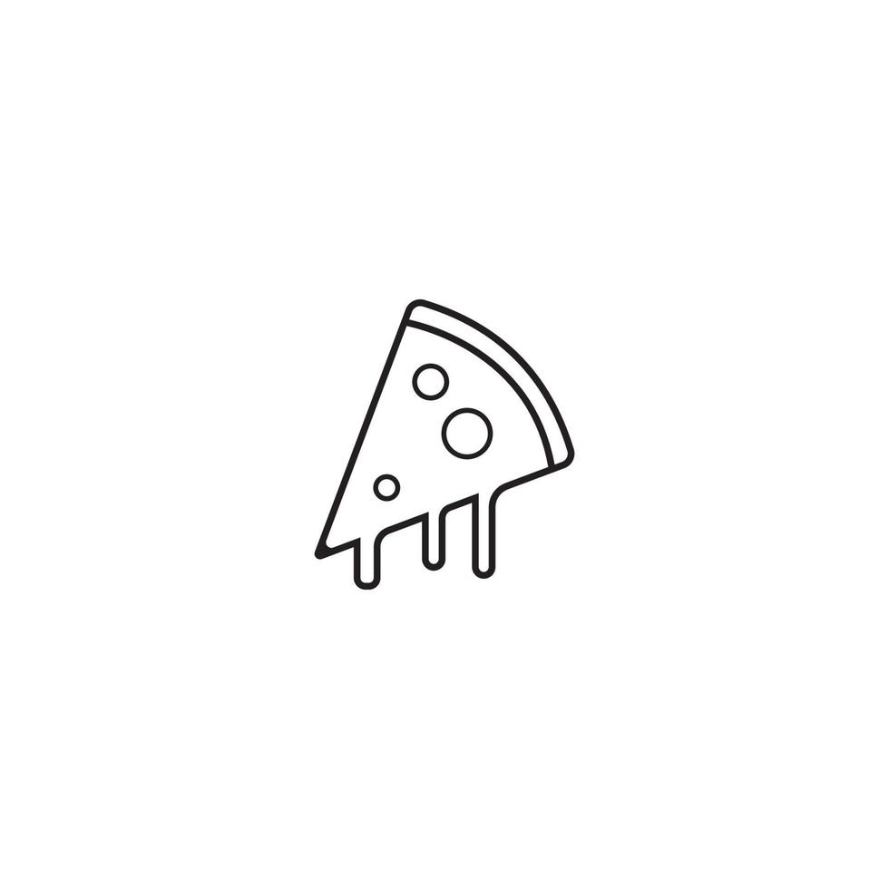 icona pizza icona estintore illustrazione vettoriale logo design