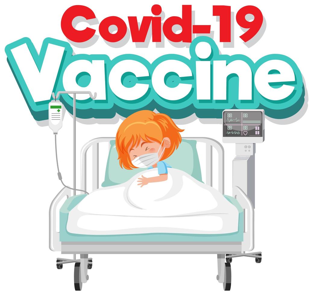 poster del vaccino covid-19 vettore