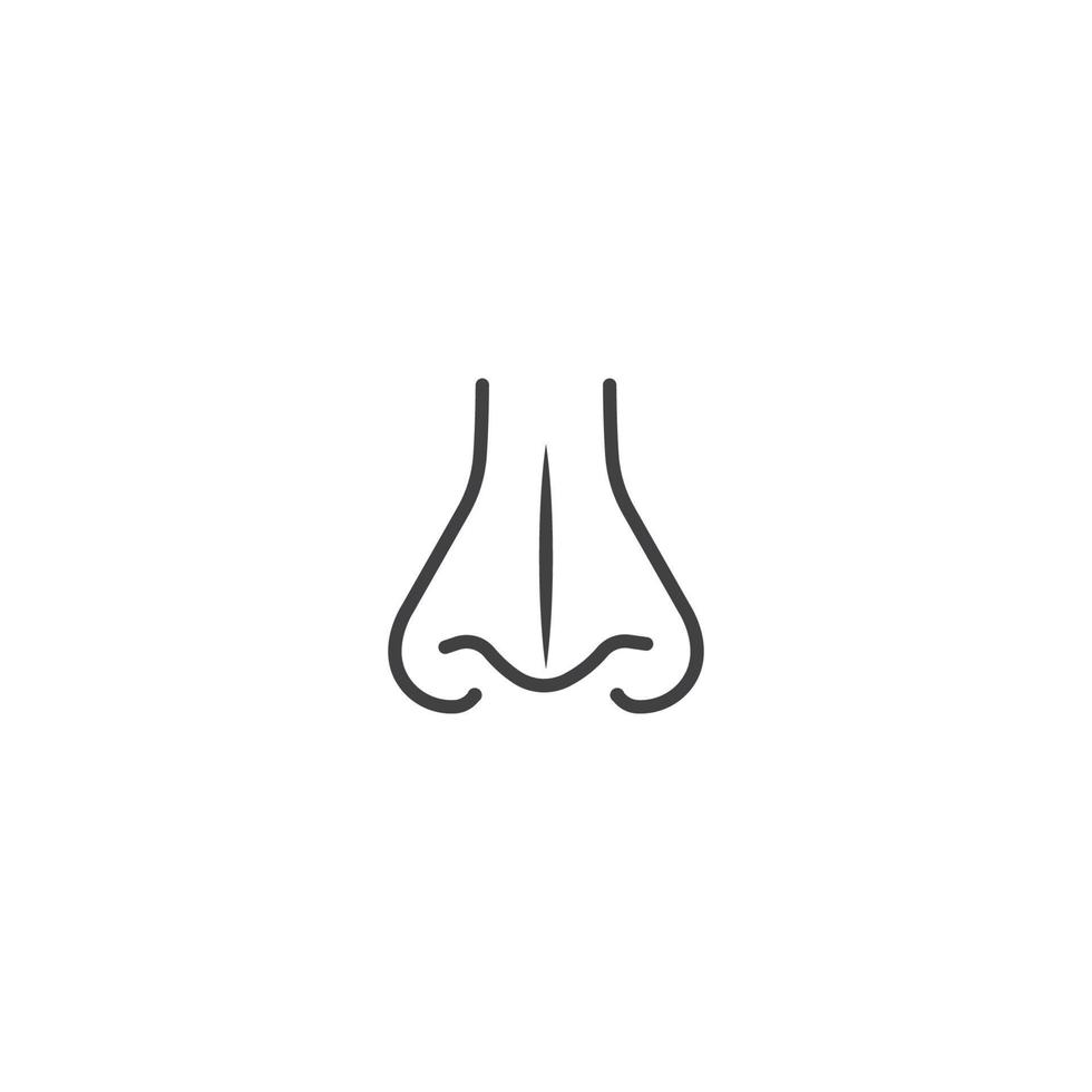 modello di progettazione dell'illustrazione di vettore dell'icona del naso