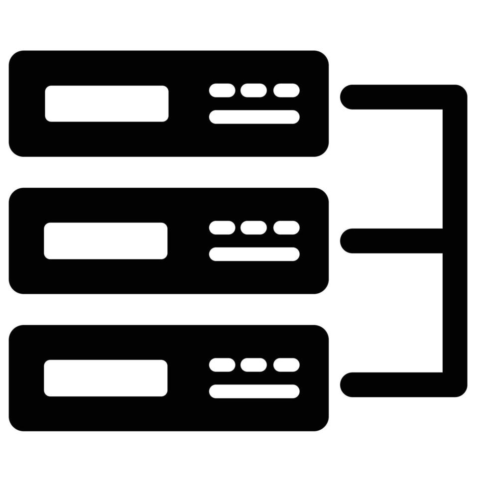 icona del vettore di rete del server che può essere facilmente modificata o modificata