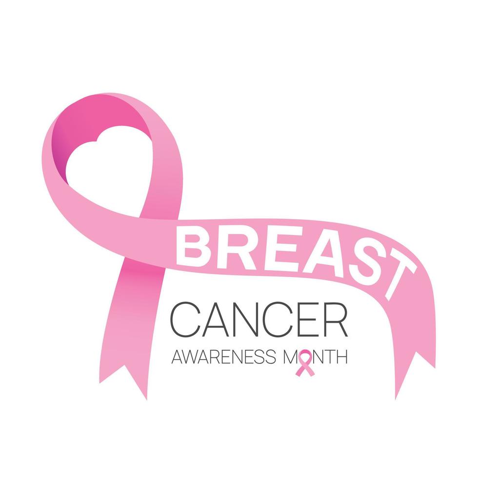 mese di sensibilizzazione sul cancro al seno concetto viene osservato ogni mese di ottobre. illustrazione vettoriale.design per poster, banner vettore