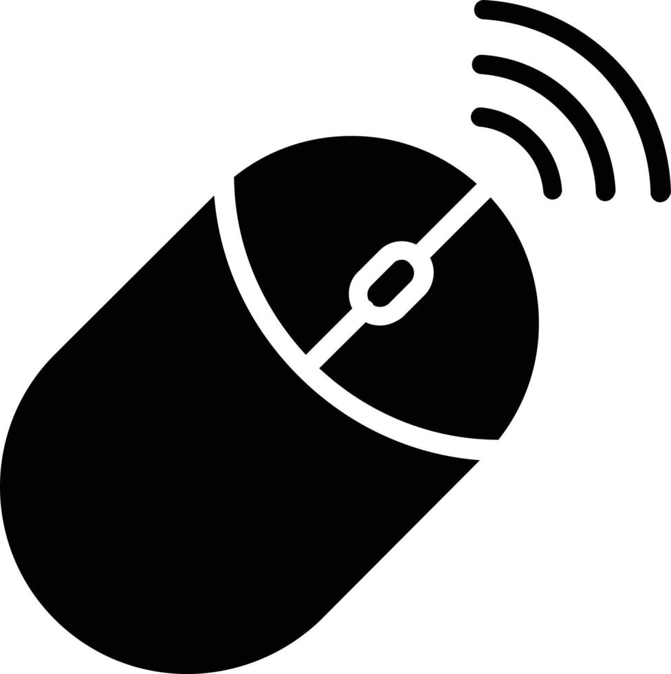 icona del glifo del mouse del computer vettore