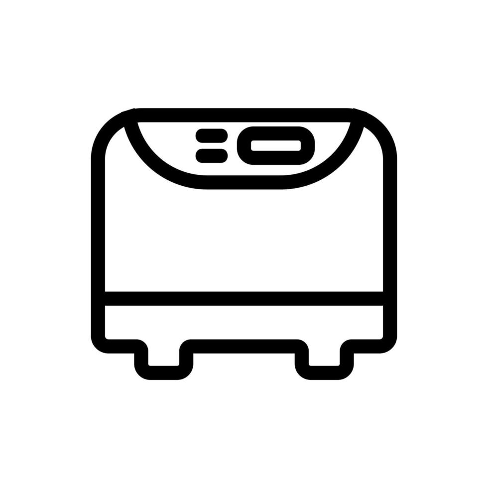 vettore icona pentola a cottura lenta. illustrazione del simbolo del contorno isolato